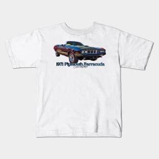 1971 Plymouth Barracuda Convertible Kids T-Shirt